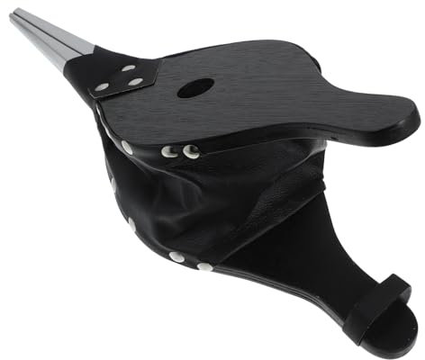 Mikikit Ventilador Manual para Barbacoa Portátil de Madera y Acero Inoxidable, Soplador de Aire Negro para Chimeneas y Parrillas al Aire Libre, Optimización de Espacio