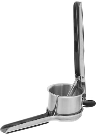 IMIKEYA Presse Purée Pommes de Terre Manuel Inox Presse Légumes Robuste avec Poignée Ergonomique Facile à Nettoyer pour Cuisine Professionnelle et Familiale