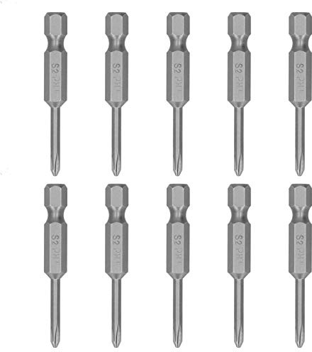 Fyearfly Lot de 10 embouts de tournevis cruciformes magnétiques de 3 mm, outil à main durable pour des réparations faciles