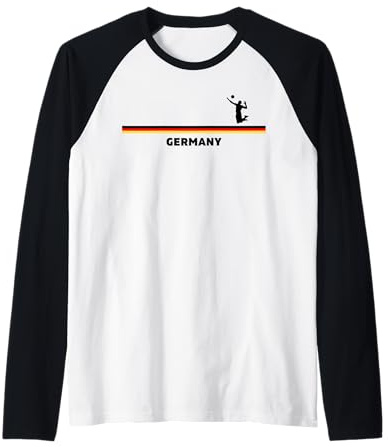 Volleyball Fan Beachvolleyball Outfit Germany Raglan