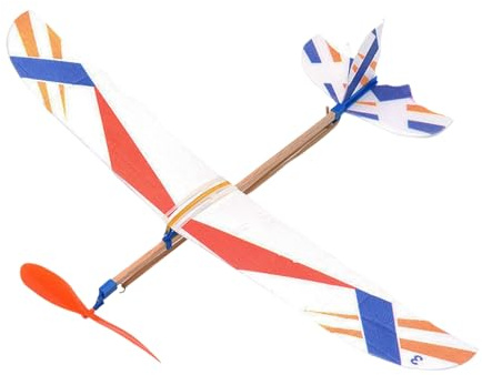 Rubber Band Powered Airplane - Model Toy Airplane Gliders for Indoor Outdoor Fun - Rubber Band Powered Aircraft for Outdoor Camping Beach Backyard, Birthday Party Favor for Children
