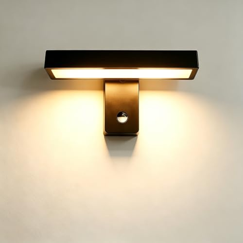 HomeyHoney Außenlampe mit Bewegungsmelder, IP65 Aluminium Wandleuchte