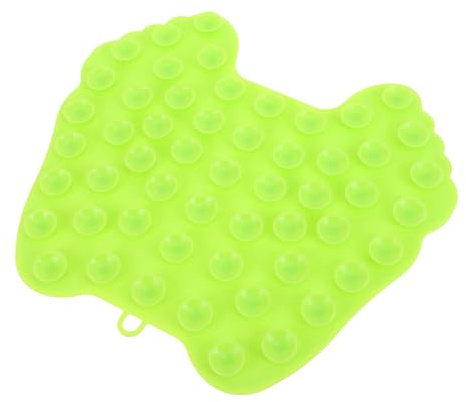 STOBAZA Tapis de Massage Silicone Antidérapant Nettoyeur Exfoliant et Brosse Bain Spa pour Soins Relaxants à Domicile Vert