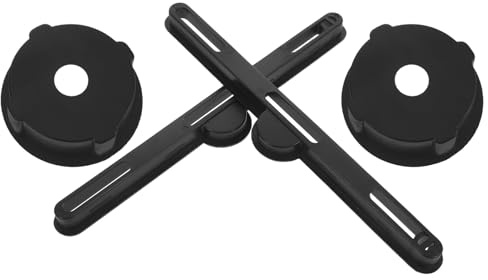 DEARMAMY Portavasos de Escritorio Plegable de Plástico Negro para Accesorios de Mesa de Cama y Portátil Soporte Antiderrame Ranura para Tarjetas Repuesto para Escritorio y Oficina Casa