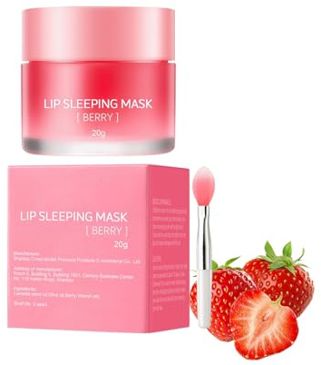 Läppmask fukt, fuktgivande läppsovmask, läppskrubb reparation, läpprynkor och läppvård, hydrering och fyllighet torrhet spruckna läppar