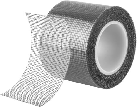 Nastro Adesivo di Riparazione per Zanzariere 50 mm x 5 m, Fibra di Vetro Nastro Ripara Zanzariere forte autoadesivo in fibra di vetro, per finestre e zanzariera