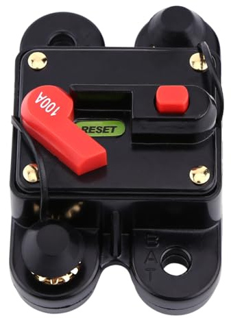 Leistungsschalter DC12V Schutzschalter Reset Sicherung 80-300A Für Auto Marine Boat Bike Stereo Audio(100A)