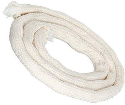 NKlaus 3 meter veke med glasfiber veke rund Ø 10mm för smältande ljus spritlampa oljelampa för renad lampolja paraffinolja trädgårdsbrännare paraffinlampa 1261