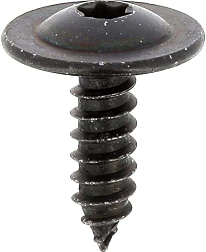 RLX Large Head Sheet Metal Screws with Torx Drive in Blister Pack, 4.8 mm x 16 mm, Zinc Black, Pack of 5