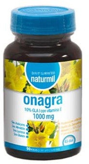Naturmil| Onagra 1000 mg - 90 Perlas | 10% de GLA | Con Vitamina E Natural | 45 días