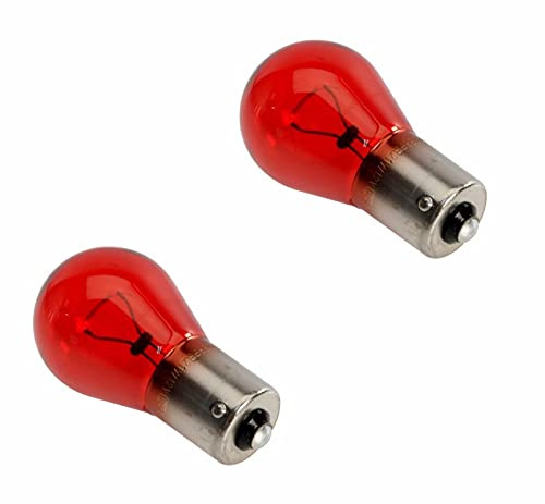 MyParts Compatible with Saab 9-3 Set of 2 Red Taillight/Fog Light Bulbs