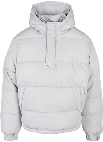 Urban Classics Huvtröja, Cropped Pull Over Jacka, jacka, Lightasfal, 5XL