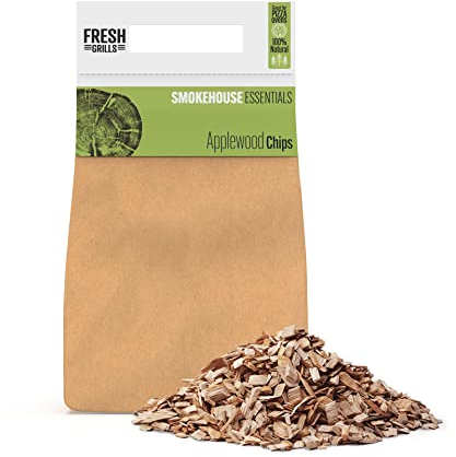 Fresh Grills Smokehouse Essentials Allume-feu aromatisé pour barbecue Copeaux de bois de pommier