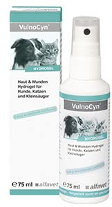 Alfavet VulnoCyn Hydrogel für Hunde, Katzen und Kleintiere, gegen Bakterien, Viren und Pilze, Pumpspray 75ml