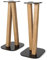 EXIMUS One Pair Fixed Height Universal Speaker Floor Stands - Oak - 600 Series