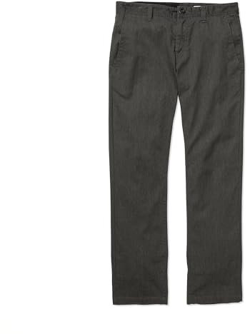 Volcom Frickin moderna stretchbyxor för män, Träkol ljung, 38W / 32L
