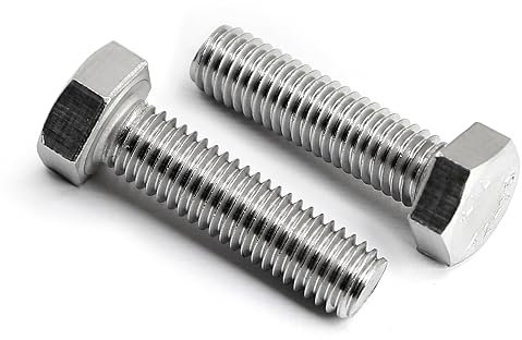 (40 Stück) M5x30mm Sechskantschrauben 304 Edelstahl Vollgewinde Maschinenschraube Schrauben