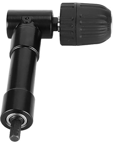 Kuuleyn Rechtwinkliger Bohrer-Adapter, 90-Grad-Bohrer-Adapter, Rechtwinkliger Bohrer-Aufsatz-Adapter, 90-Grad-Bohrverlängerung, Bohrfutter, Werkzeuge, Schwarz