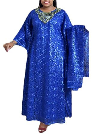 Pulcykp Spitzenkleider für Damen, Dubai, afrikanisches Hochzeitskleid, muslimischer Hijab, Abayas, 2-teiliges Set, Mit Inner1, Einheitsgröße