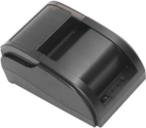 Garosa USBBelegdrucker, POS-Thermodrucker, Automatisches Schneiden, USB, 60 Bis 80 Mm Pro Sekunde, Belegdrucker, Tintenstrahldrucker-Tinte (EU-Stecker 100-240 V)