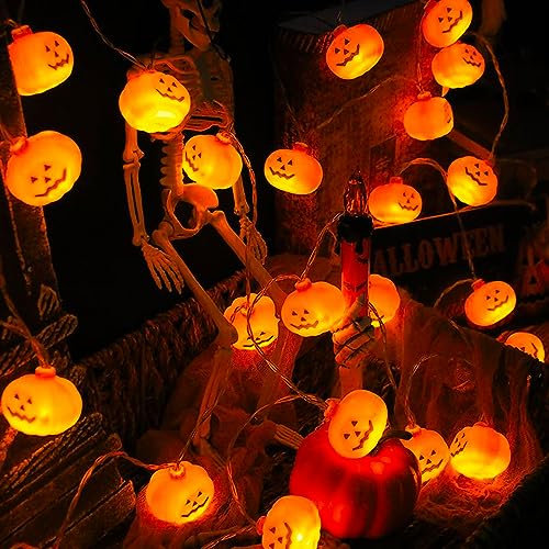 Luci led Batteria Halloween Zucca 3 Metri 20 LED IP65 Impermeabile Decorazioni Casa