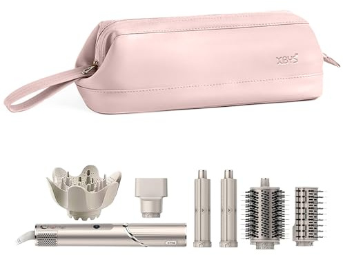 Linpr Sac de Rangement de Voyage pour Styler Complet Shark Flexstyle, Rose | Adapté à Dyson Airwrap/Fer à Friser et Accessoires, Étui de Voyage Portable, Étui de Transport Étanche pour Sèche-Cheveux