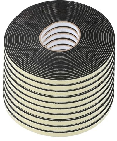 Gatuida 10rouleaux Joint Étanchéité Autocollant Eva Bande De Calfeutrage Pour Fenêtres Et Portes Isolant Thermique Et Anti-collision De Le Froid Poussière