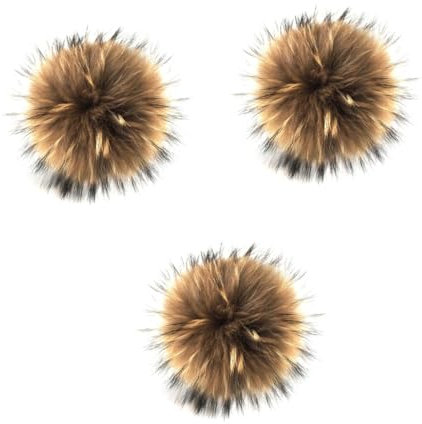 EXCEART 3st Plüsch-schlüsselanhänger Schlüsselanhänger Für Frauen Flauschiges Fell Frauen Schlüsselanhänger Flauschiger Schlüsselanhänger Flauschige Pompons Aus Kunstpelz Taschenanhänger