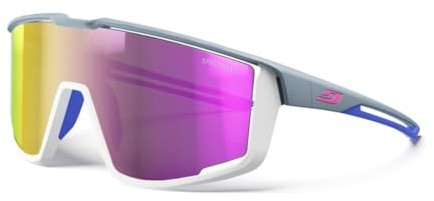 Julbo Occhiali da sole - FURY - Adulto Unisex - Grigio Scuro/Grigio Chiaro/Blu - Cat. 3