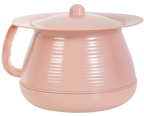 Chamber Pot 1.5L Tragbarer Urinal Spucke mit Deckel und Griff Hospital Home Spetoon Bettpfanne mit Bürsten Notfallkommode Eimer wiederverwendbares Urin -Gerät für Frau und ältere Menschen, Style1, tr
