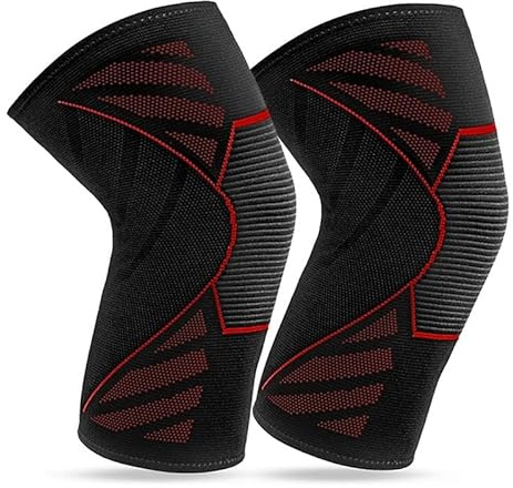 360 RELIEF Rodillera Para Hombres Y Mujeres - 2 Confezione Rodilleras Compresion per Palestra, Correr, Baloncesto, Running - Soporte De Rodilla Con Bolsa De Lavado