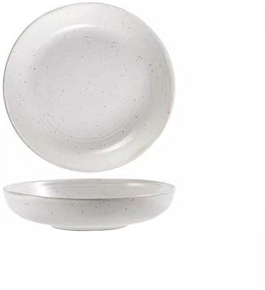 Piatti da Pranzo Piatti Fondi semplici Piatti da Insalata in Ceramica per Uso Domestico Piatti pratici Piatti da Ristorante Piatti da Cena durevoli retrò Piatti da Cena in Ceramica