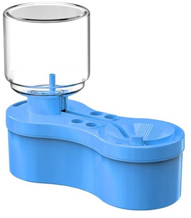 Pinselreiniger-Spülbecher, Mehrzweck-Pinselreinigungsgerät mit Pinselhalter und automatischem Ablasssystem, Pinselspüler für Acryl-, Aquarell- und Ölfarben (Blau)