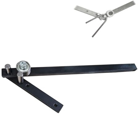 Piegatrice manuale in metallo, adatta per aste in ferro/acciaio/rame da 1-10 mm, strumento di piegatura portatile con manico da 34 cm per fai da te, artigianato e progetti di costruzione