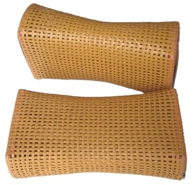 2pcs Medium and Large Sauna Headrest Hand Made Bamboo Braided Pillow Hollow Summer Sauna Steam Room Accessories for Sauna Room Sweat Room
