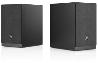 Audio Pro A28W - Altoparlanti stereo attivi multiroom 2 × 75 W Classe D, TV ARC + HDMI, AirPlay 2, Google Cast, ingressi ottici e RCA, 238 × 150 × 200 mm, telecomando e preset (nero)