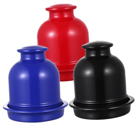 Mikikit 3 Piezas Vasos para Dados de Plástico Resistente Contenedor para Mezclar y Guardar Dados para Mesa y Entretenimiento Bar Ktv y Fiesta Ligero y Fácil de Transportar Colores y Azul
