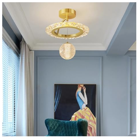 Led Chandelier Modern Simple Living Room Bedroom Study White Yellow Diameter 25cm 30cm Indoor Household Lamps and Lanterns,Eye-catching