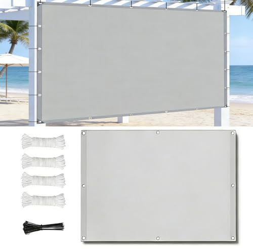 Telo Ombreggiante Esterno 4X6M Vela Parasole Rettangolare Impermeabile Tenda a Vela Giardino Protezione UV 95% Tende da Sole con Corda di Nylon e Occhiellato per Esterno Giardino