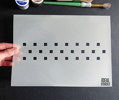 Ideal Stencils Skandinavisch Bordüre Muster Schablone | Wanddekoration Muster Kunst & Handwerk Schablone | Farbe Wände Stoffe & Möbel | 190 Mylar Wiederverwendbare Schablone