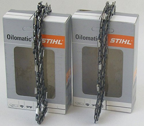 2x STIHL Hochleistungs Sägekette Rapid Super (RS) Vollmeißel 3/8' 1,6mm 40cm (3621 000 0060)