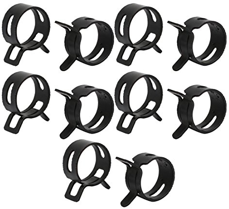 sourcing map 10 Stück 14mm Feder Schlauchschelle Federbandschelle Rohrschelle Schlauch Klemme DE de