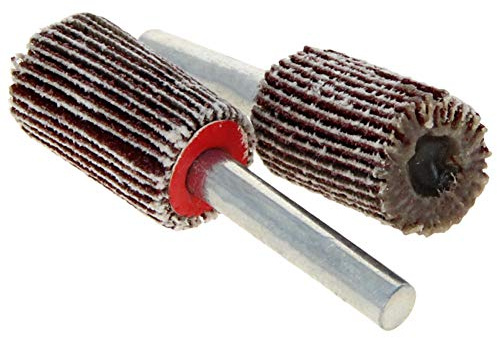 Utoolmart Schaftmontierte Lamellen-Räder mit Spanndorn mit 16 mm Schleifkopf, Schleifmittel, Schleifscheibe, Polieren, Rotationszubehör-Set zum Schleifen, 2 Stück