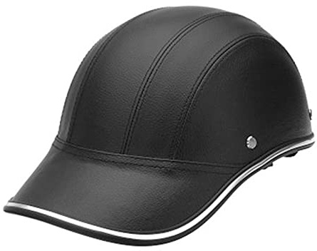 Vintage Vuxna Motorcykelhjälmar Män Kvinnor Sommar Retro Cykel Moped Scooter Motorcykel Halvskal Hjälm DOT/ECE-godkänd tysk stil Hjälm Jet Style Hjälm Basebollkeps,Matte black