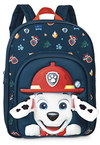 Fabrizio Paw Patrol dagisryggsäck för pojkar från 3–6 år med Marshall och utskjutande plyschöron, väska för dagis och dagis, 31 cm x 24 cm x 13 cm – 8 l, blå, en storlek, blå, Einheitsgröße, Klassisk
