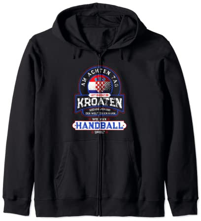 Handball und Kroatien Rukomet Hrvatska Kapuzenjacke