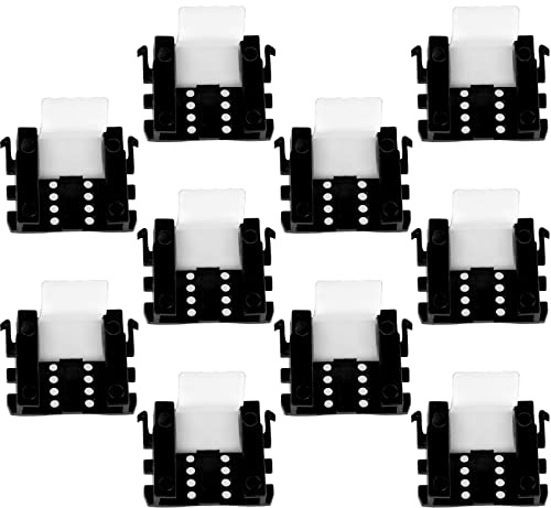 SOTECH 10er Set Blendenhalterung für Möbelfuß Sockelfuß Stellfuß 55 mm | an 16 mm Sockelblende Sockelleiste