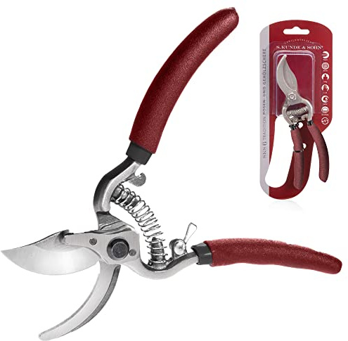 S. Kunde & Sohn Germany SKS 6 Tradition - geschmiedete Gartenschere - Baumschere & Rosenschere - Bypass Schere - schneidet bis ∅20 mm