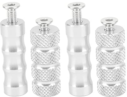 Motorrad-Schalthebel Anti-Rutsch-Schalthebel Bremshebel Fußrasten Pedal 6 Mm Loch Motorrad Fußrasten Fußrastenanlage CNC-Prozess für M6 6 Mm Befestigungsschrauben Motorrad (Silber)