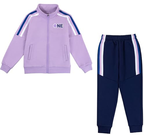 Tancefair Kids Track suit Ragazze Abbigliamento Set 2 pezzi Kids Tuta Ragazze Completo di Tuta Sportiva Jogging Set Giacca e Pantaloni Tute da Bambine età 4-15 Anni